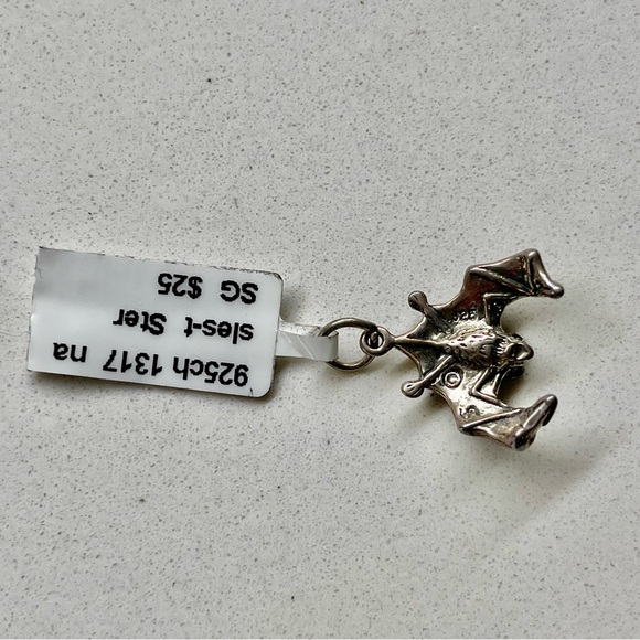 Sterling Silver 925 bat charm - Picture 2 of 6